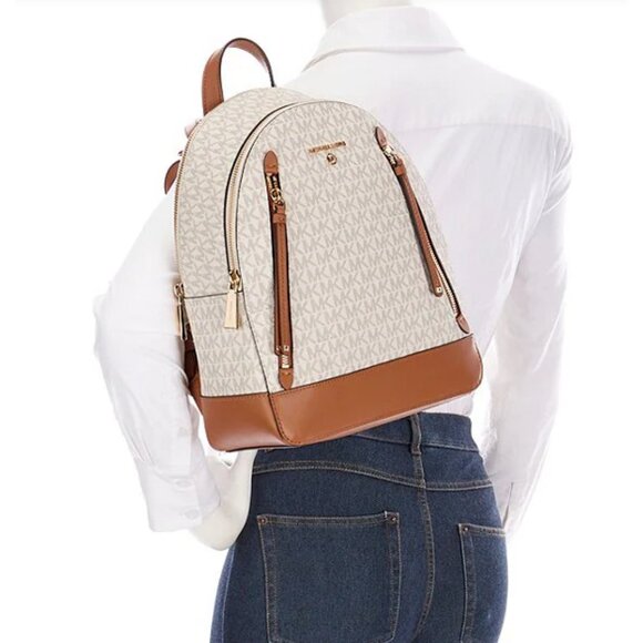NWT Michael Kors Brooklyn Medium Signature Logo Semi Lux Backpack main image 7